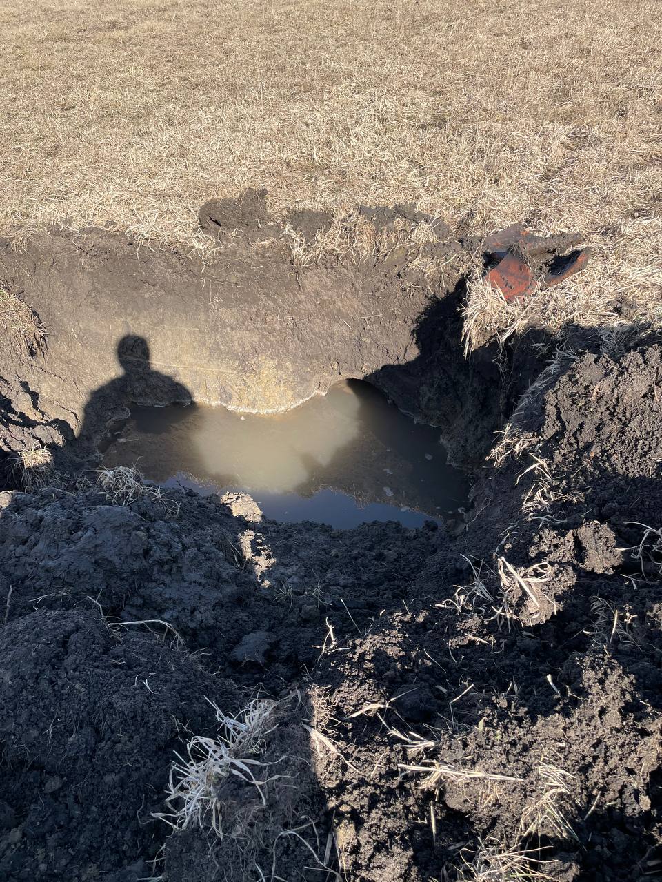 New culvert pipe installed and ready for backfill — Brohez Trucking LLC