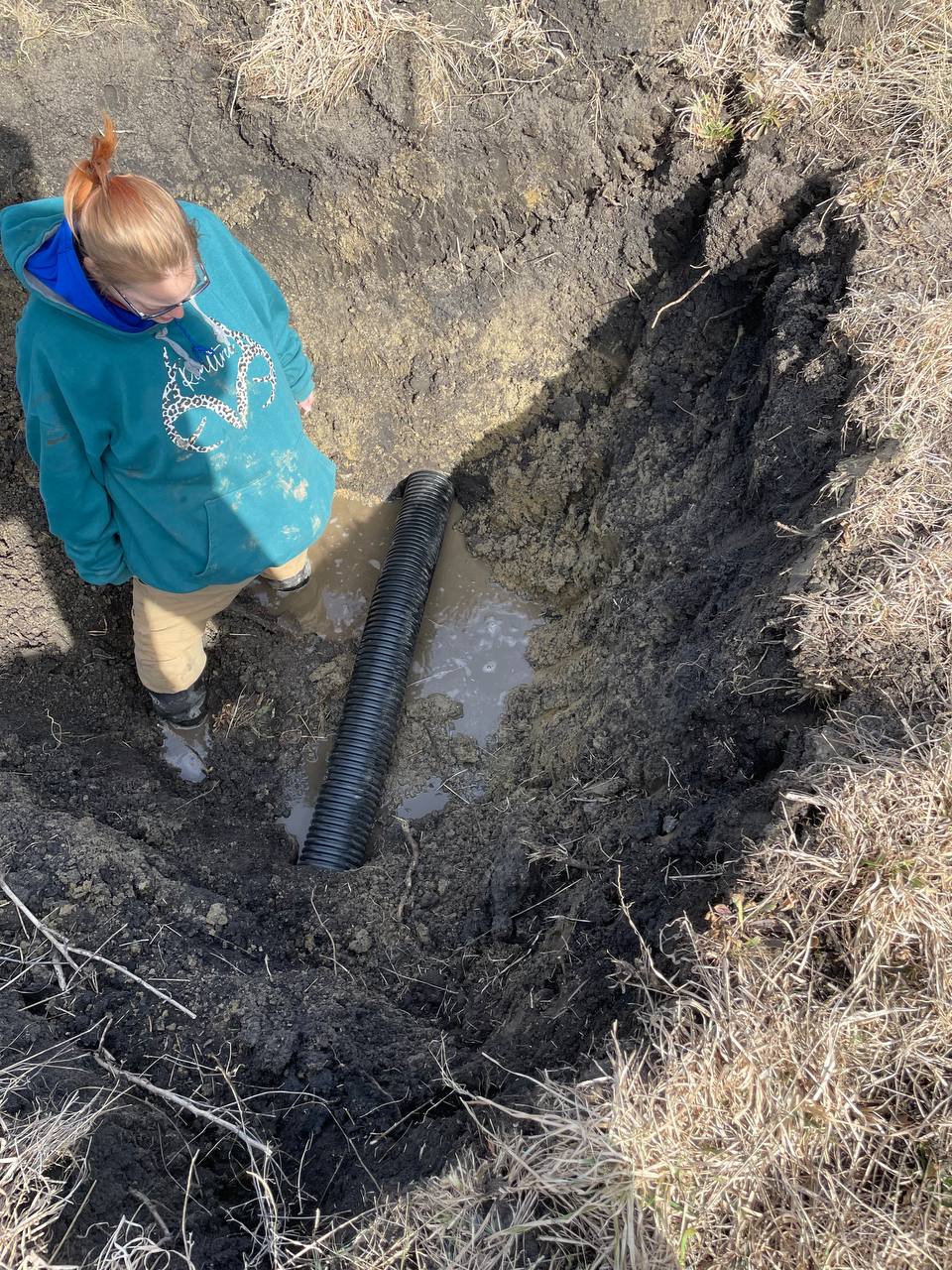 Culvert replacement work in wet conditions — Brohez Trucking LLC