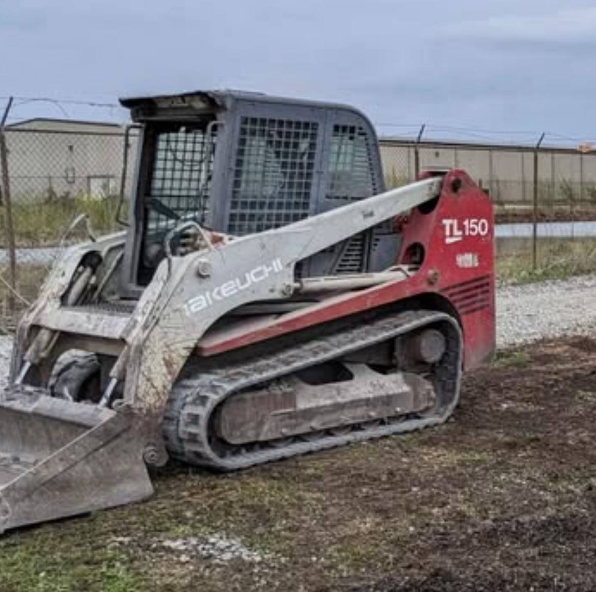 Takeuchi TL150 skid steer for stump removal and fence row work in central Illinois — Brohez Trucking